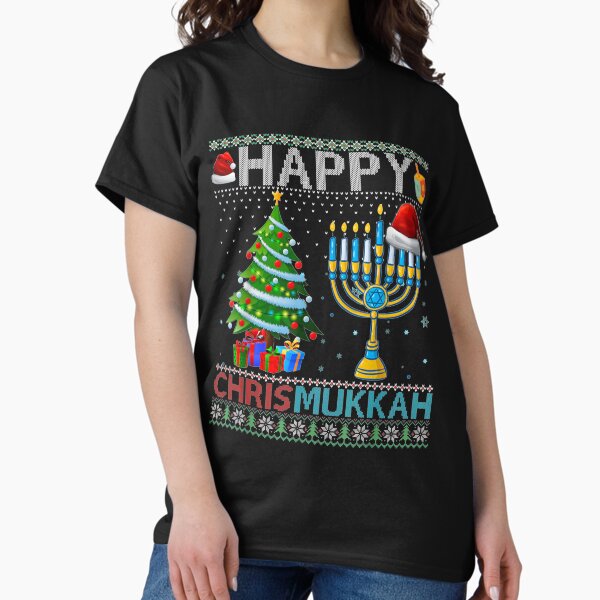 Item preview, Happy Chrismukkah Jewish Christmas Hanukkah Chanukah T-Shirt designed and sold by hoangminhsang.