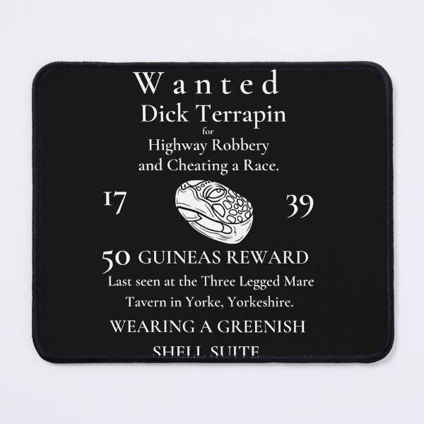 Item preview, Wanted Dick Terrapin, Wanted poster, Black shirt. designed and sold by oilycake.