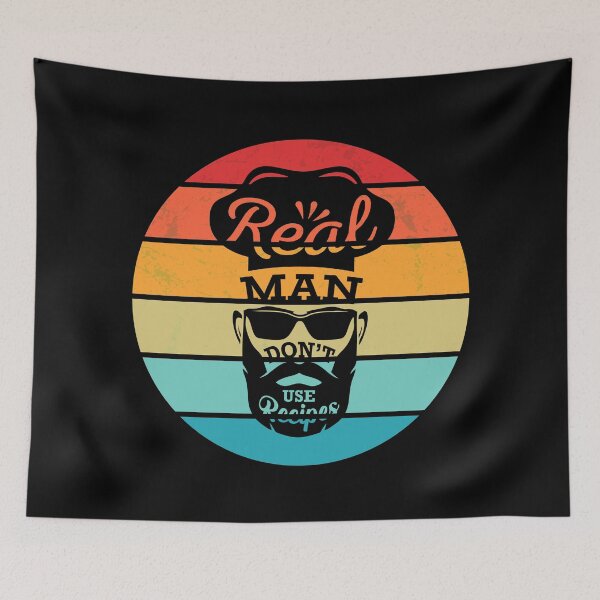 Item preview, Real Man Dont Use Recipes designed and sold by DAFIN.