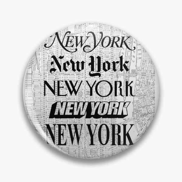 Item preview, New York City - Vintage Street Map Typography designed and sold by MotivatedType.