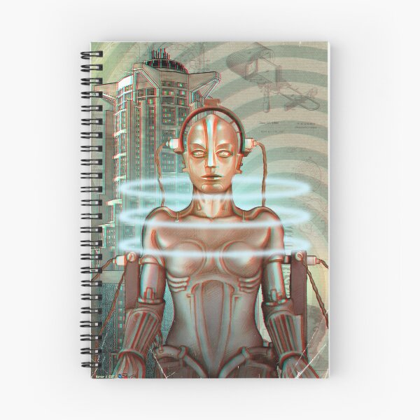 Item preview,  Metropolis Robot Anaglyph 3d pop-art illustration designed and sold by 3dPopArt.