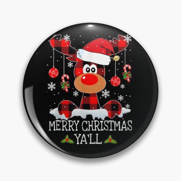 Item preview, Merry Christmas Ya'll Buffalo Red Plaid Reindeer Santa Hat T-Shirt designed and sold by hoangminhsang.