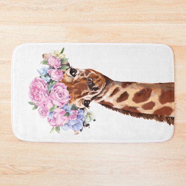 Item preview, Gorgeous Giraffe with Flower Crown designed and sold by bignosework.