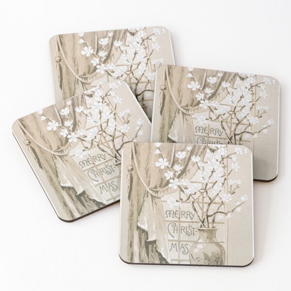 Item preview, Christmas Card Depicting a Vase of Flowers (1865–1899) by L. Prang & Co designed and sold by Designedbysm.