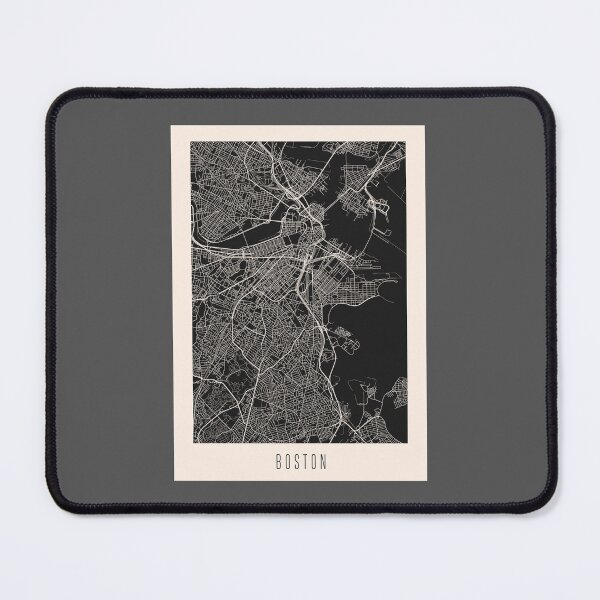 Item preview, Boston City Street Map Dark designed and sold by Teecha.