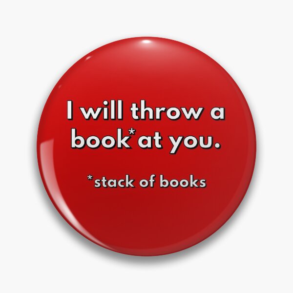 Item preview, Warning: Severe Danger of Book Throwing designed and sold by Capputeeno.