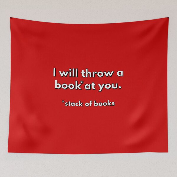 Item preview, Warning: Severe Danger of Book Throwing designed and sold by Capputeeno.