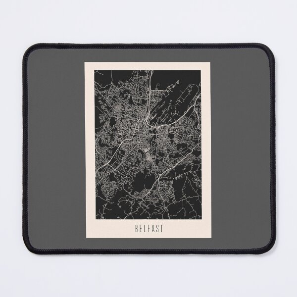 Item preview, Belfast City Street Map Dark designed and sold by Teecha.