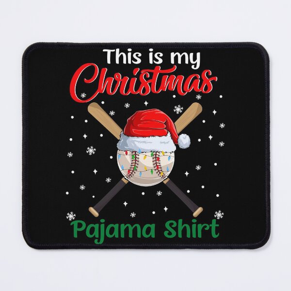 Item preview, This Is My Christmas Pajama Baseball Xmas Lights Funny designed and sold by EIMgraphic.