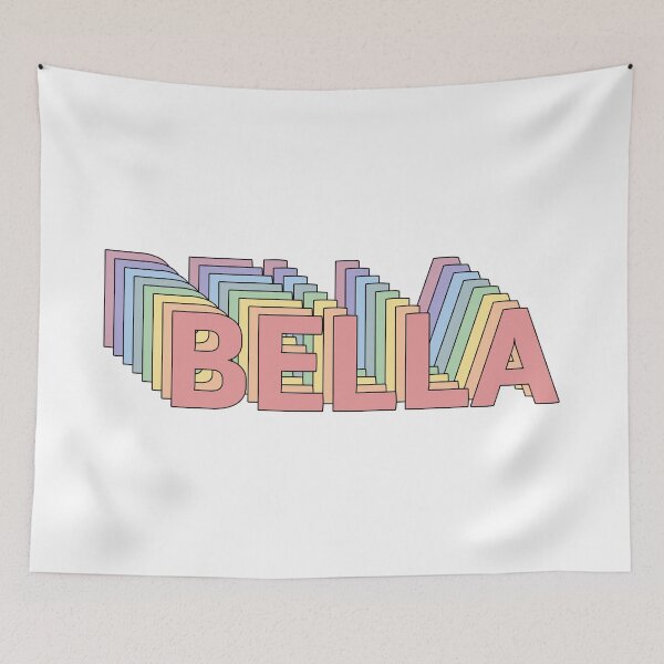 Item preview, BELLA name personalized retro designed and sold by allysmar.