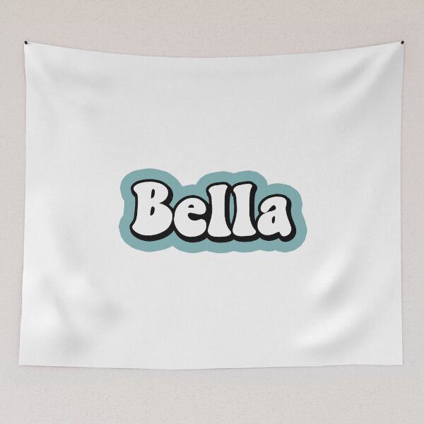 Item preview, BELLA name personalized colorful designed and sold by allysmar.