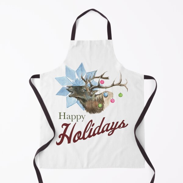 Item preview, Happy Holidays Winter Elk designed and sold by marleywrightart.