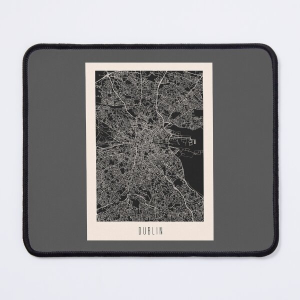 Item preview, Dublin City Street Map Dark designed and sold by Teecha.