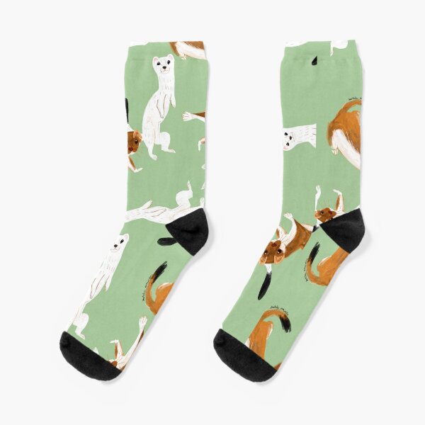 Naughty Stoat (Mustela Erminea) Socken