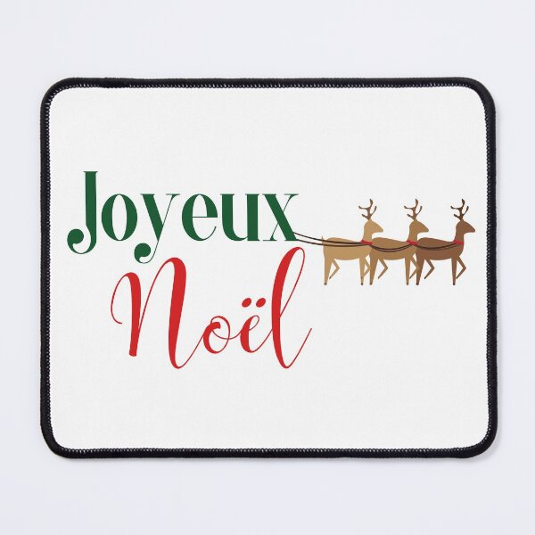 Item preview, Joyeux Noël! Merry Christmas Seasonal Greeting in French designed and sold by HappyPeeps.