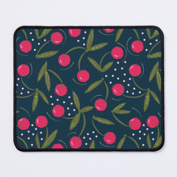 Item preview, vintage cherry pattern retro collection, Spring Cherry Berries, cherries polka dots pattern, gift for fruit lovers designed and sold by Dotsby.