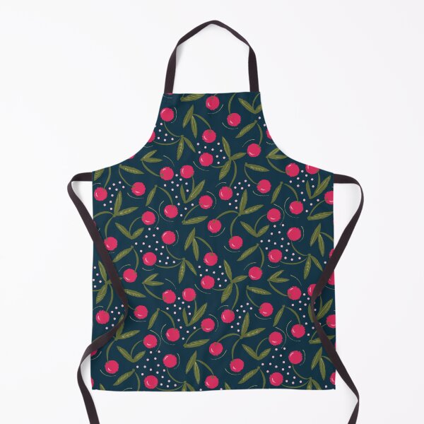 Item preview, vintage cherry pattern retro collection, Spring Cherry Berries, cherries polka dots pattern, gift for fruit lovers designed and sold by Dotsby.