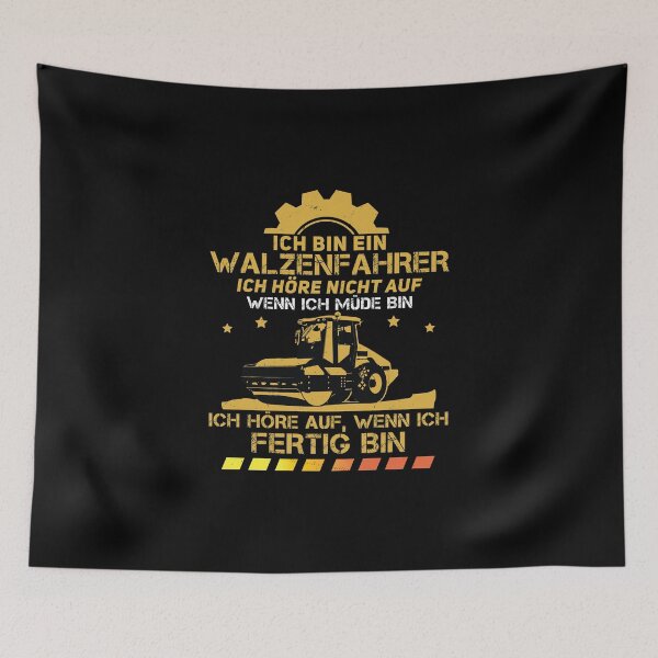 Artikelvorschau, Walzenfahrer Ich Höre Nicht Auf Straßenwalze Asphaltierung entworfen und verkauft von StrongShirts.