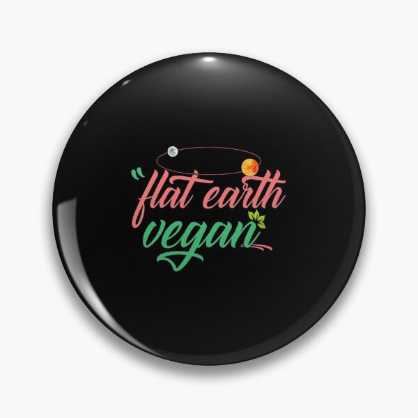 Item preview, Flat earth Vegan! Cool Flatearth Vegan Gift print designed and sold by theodoros20.