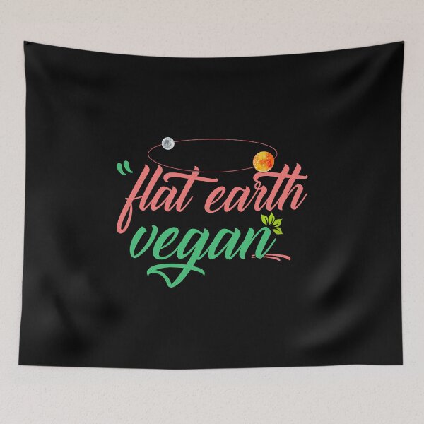 Artikelvorschau, Flache Erde Vegan! Cooler Flatearth Veganer Geschenkdruck entworfen und verkauft von theodoros20.
