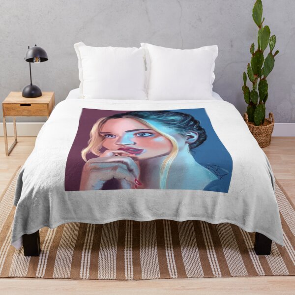 Item preview, girl in blue and pink designed and sold by eissaArt.
