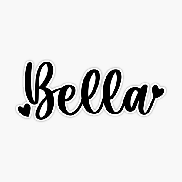 Sticker for Sale mit BELLA Name personalisiert bunt von allysmar