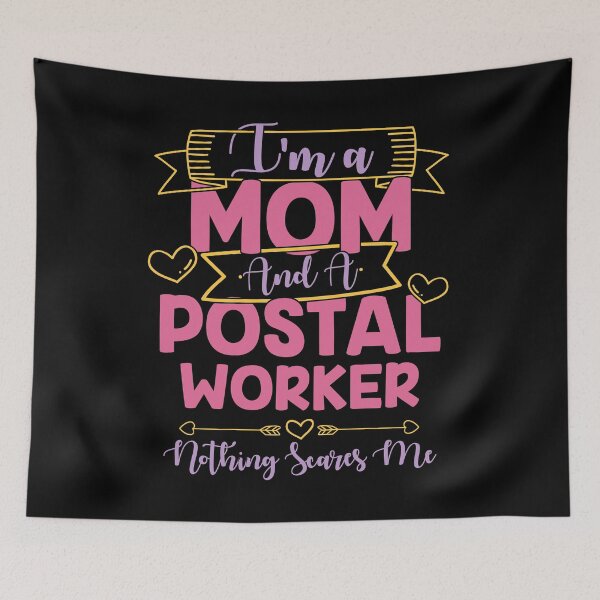 Item preview, Womens I'm A Mom And A Postal Worker Mail Lady Funny Mailwoman Work print designed and sold by theodoros20.