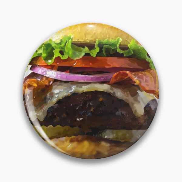 Item preview, Realistic Burger Sticker designed and sold by ArtfullyReka.