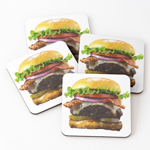 Item preview, Realistic Burger Sticker designed and sold by ArtfullyReka.