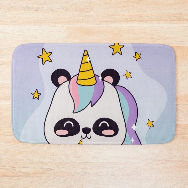 Item preview, kawaii panda with unicorn designed and sold by KawaiiCrew.