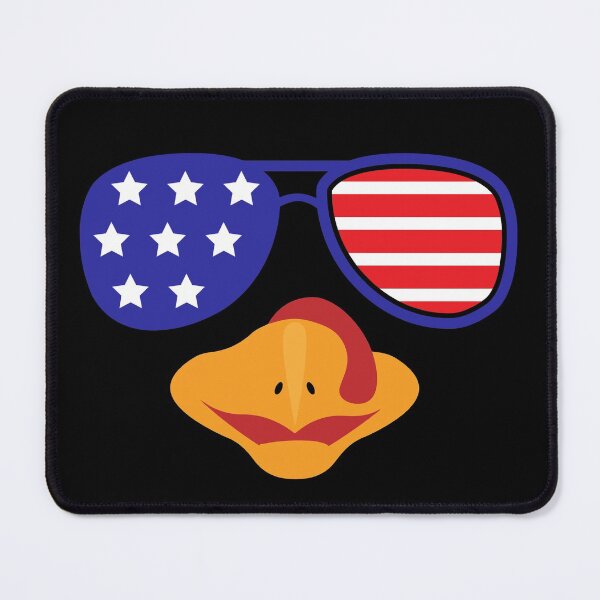 Item preview, Turkey Face With American Flag Sunglasses Thanksgiving designed and sold by ZiesMerch.