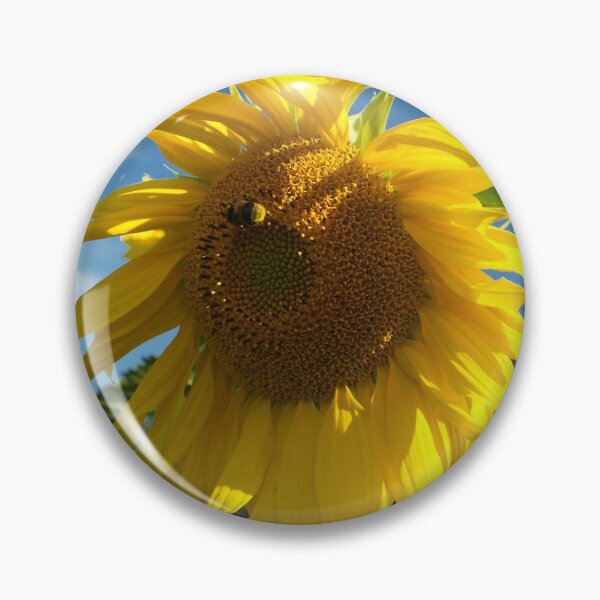 Item preview, Elegantly Ragged Big Yellow Sunflower In Blue Sky designed and sold by DEC02.
