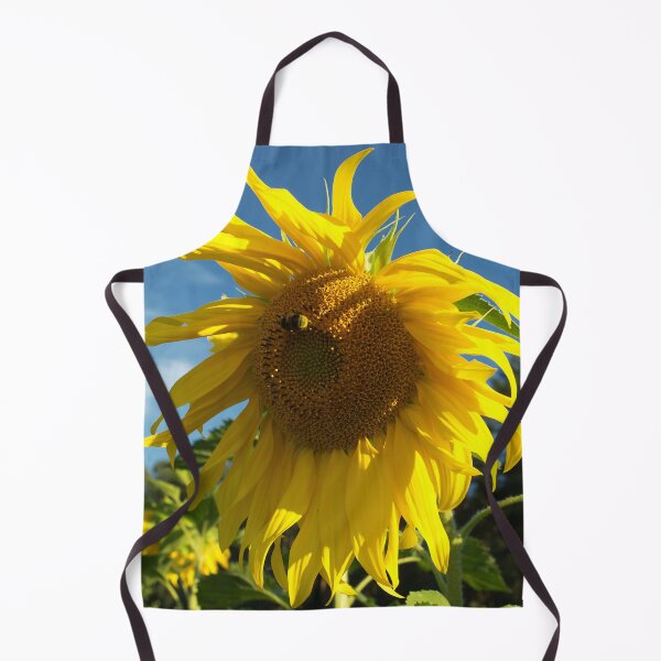 Item preview, Elegantly Ragged Big Yellow Sunflower In Blue Sky designed and sold by DEC02.