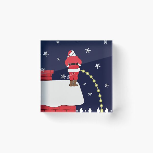 Item preview, Inappropriate Christmas Santa pee designed and sold by aruncvr.
