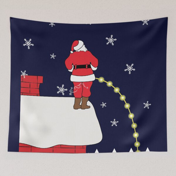 Item preview, Inappropriate Christmas Santa pee designed and sold by aruncvr.