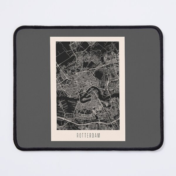 Item preview, Rotterdam City Street Map Dark designed and sold by Teecha.