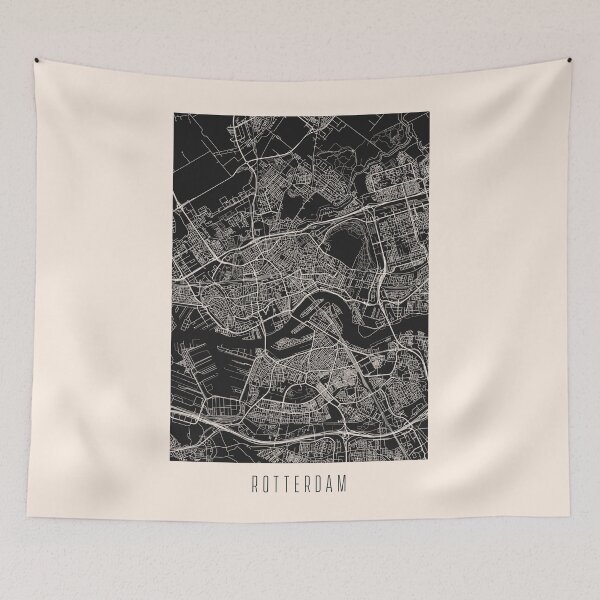 Item preview, Rotterdam City Street Map Dark designed and sold by Teecha.
