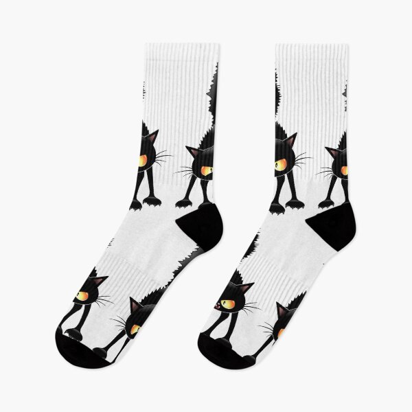 Item preview, Funny Fierce Black Cat Cartoon designed and sold by BluedarkArt.
