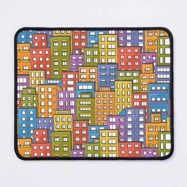 Item preview, Colorful doodle city designed and sold by zsooofija.