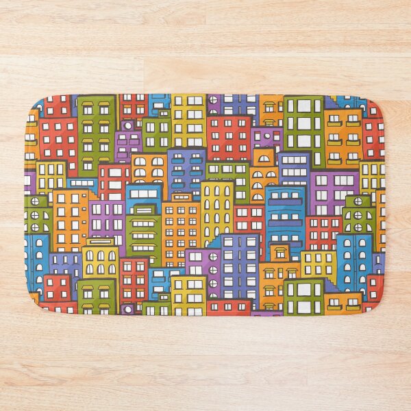 Item preview, Colorful doodle city designed and sold by zsooofija.