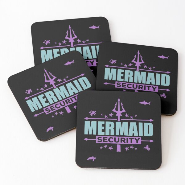 Item preview, Mermaid Security Funny Dad Swimming party Gift print designed and sold by theodoros20.