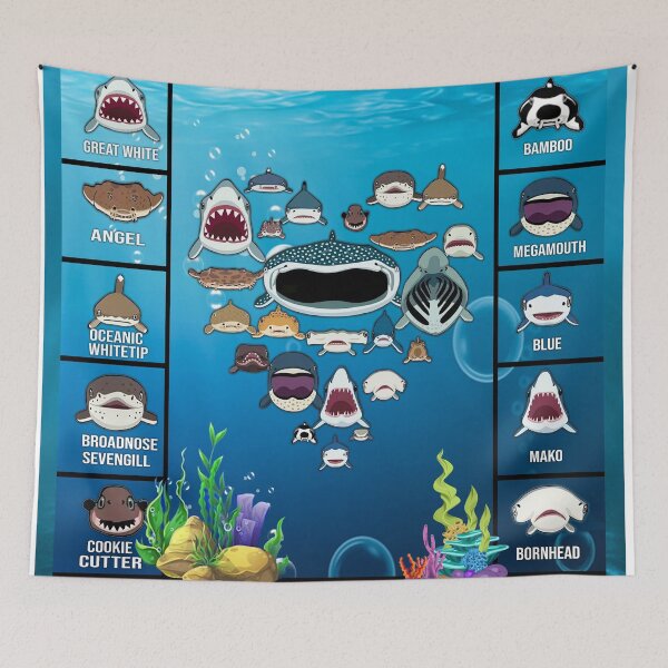 Item preview, Shark Species designed and sold by Midu Roy.