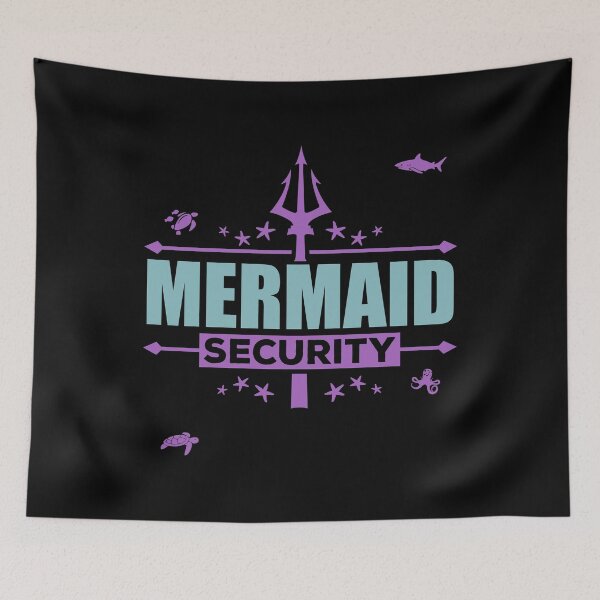 Item preview, Mermaid Security Funny Dad Swimming party Gift print designed and sold by theodoros20.