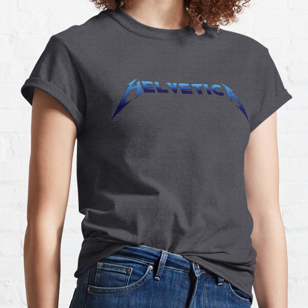 helvetica metallica shirt