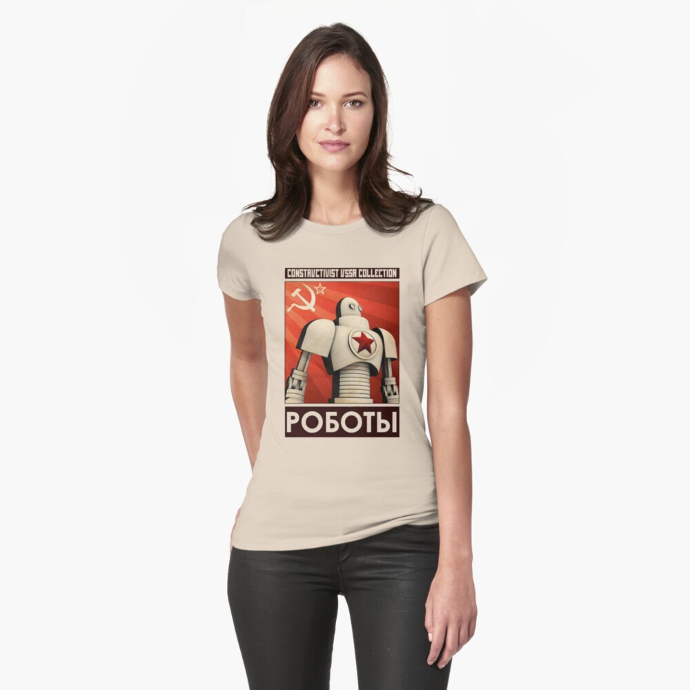 robot ussr steampunk Fitted T-Shirt