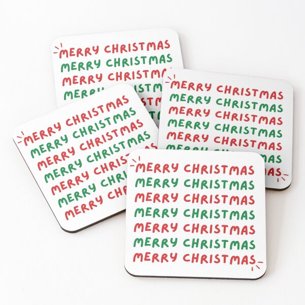 Item preview, Red and Green Merry Christmas Seasonal Greetings designed and sold by HappyPeeps.