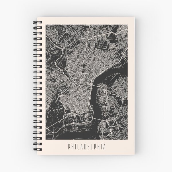 Item preview, Philadelphia City Street Map Dark designed and sold by Teecha.