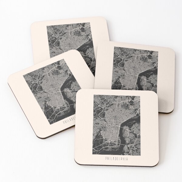 Item preview, Philadelphia City Street Map Dark designed and sold by Teecha.