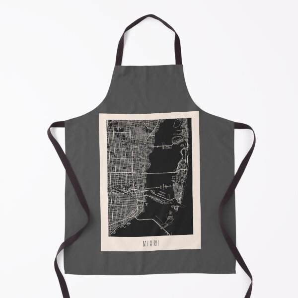 Item preview, Miami City Street Map Dark designed and sold by Teecha.