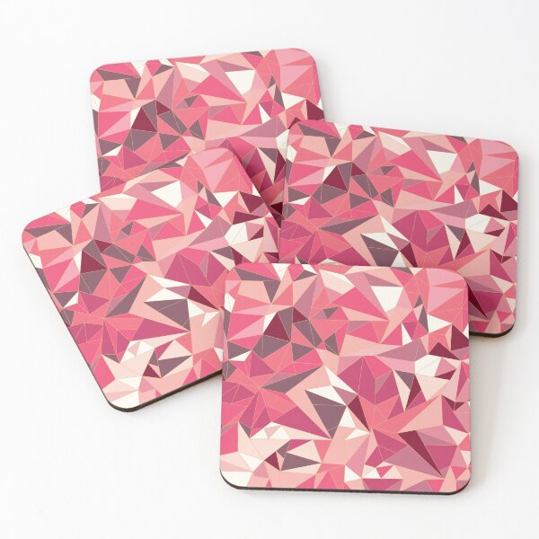 Item preview, Red Geometric Crystal Pattern designed and sold by Meme Economy.